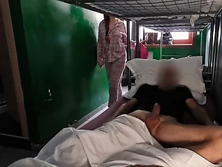 Sweet blowjob in the hostel, thanks to my roommate.